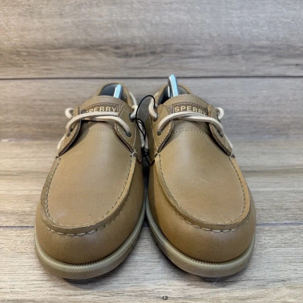 Sperry Casco 2-Eye Boat Shoe Leather Loafer Brown Mens Size 11 US Driving Shoe